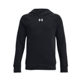 Under Armour UA Rival Fleece Hoodie Erkek Çocuk Sweatshirt, Black/White, S
