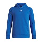 Under Armour UA Rival Fleece Hoodie Erkek Çocuk Sweatshirt Blue Atlantis / / White YXL