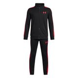 Under Armour UA Rival Knit Track Suit Erkek Çocuk Eşofman Takımı Black/Racer Red/Racer Red YSM