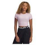 Under Armour UA Rival Rib Baby Tee Kadın T-shirt, Pembe, M