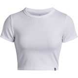 Under Armour UA Rival Rib Baby Tee Kadın T-Shirt White / / White SM