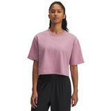 Under Armour UA Rival SS Kadın T-Shirt Fuchsia Dusk Light Heather/Black/White MD
