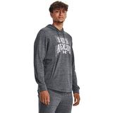 Under Armour UA Rival Terry Graphic HD Pitch Gray Full Heather White Erkek Sweatshirt