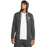 Under Armour UA Rival Terry LC FZ Erkek Ceket Castlerock Light Heather / / Onyx White MD