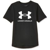 Under Armour UA SPORTSTYLE LOGO SS Kız Çocuk T-shirt, Black, White, Çocuk S