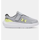Under Armour UA Surge 4 AC Erkek Bebek Koşu Ayakkabısı Günlük Kullanıma Uygun - Gri-011