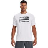 Under Armour UA TEAM ISSUE WORDMARK SS Erkek T-Shirt White/Pitch Gray/Black SM