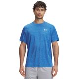 Under Armour UA Tech Textured SS Erkek T-Shirt Blue Atlantis / / White MD