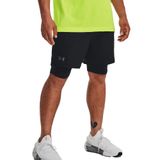 Under Armour UA Vanish Woven 2in1 Sts Erkek Şort, Black/Black/Pitch Gray, XL