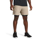 Under Armour UA Vanish Woven 2in1 Sts Erkek Şort Timberwolf Taupe/Black/Black SM