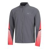 Under Armour UA Velociti Storm Jacket Erkek Ceket Castlerock/Racer Red/Reflective MD