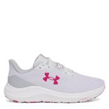Under Armour Ua W Charged Pursuit 4 kadın koşu ayakkabısı, Uzak Gri Mod Gri Gölgeli Fuşya, 36.5 EU