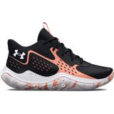 Under Armour Üniseks-Yetişkin Jet '23 Basketbol Ayakkabısı, (003) Siyah/Kabarcık Şeftali/Beyaz, 11 Women/9.5 Men