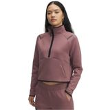 Under Armour Unstoppable Flc HZ Kadın Sweatshirt Maroon Mist / / Black LG