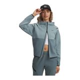 Under Armour Unstoppable Fleece FZ Kadın Ceket Serpentine/Jasper Blue/Black MD