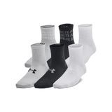 Under Armour Yth Ua Essential 6Pk Qtr Erkek Çocuk Çorap, Siyah, SM