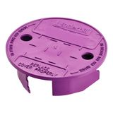 Underhill Yağmurlama Vanası Yuvarlak Kutu Kapağı, VersaLid 15 cm ila 7 İnç Evrensel, Otomatik Sulama Sistemi için Kapak, Çim, Mor, VL-6P