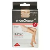 Underwear 20 DEN Ten Rengi Klasik Standart Diz Altı İnce Çorap