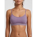 Underwear Bodyway Underwear Body Way Kadın Ip Askılı Fitilli Bralet Sütyen - Simli Bantlı, Telsiz ve Kapsız Spor Sütyeni Pedli Büstiyer - 80 - 85 - Eflatun