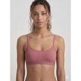 Underwear Bodyway Underwear Body Way Kadın Ip Askılı Fitilli Bralet Sütyen - Simli Bantlı, Telsiz ve Kapsız Spor Sütyeni Pedli Büstiyer - 90 - 95 - Gülkurusu