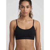 Underwear Bodyway Underwear Body Way Kadın Ip Askılı Fitilli Bralet Sütyen - Simli Bantlı, Telsiz ve Kapsız Spor Sütyeni Pedli Büstiyer - 90 - 95 - Siyah
