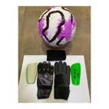 UNES 5 NO MOR FUTBOL TOPU KALECİ ELDİVENİ VE TEKMELİK SETİ POMPA HEDİYELİ - BEDEN: 11, MOR MOR YEŞİL