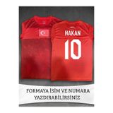 unes FIFA World Cup 26 Türkiye Forması - 2026 Dünya kupası Milli Takım ÇOCUK Forması - İSİM VE NUMARA YAZILABİLİR -