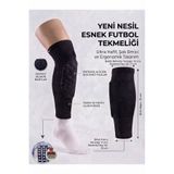 unes Yeni Nesil Esnek Futbol Tekmeliği - Şok Emici Petli Tekmelik Çorabı - Siyah - KAYMAZ ÇORAP HEDİYELİ- L BEDEN YETİŞKİN BOY -