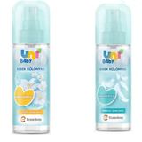 Uni Baby 150 ml Çiçeksi Ferahlık + Uni Baby 150 ml Bebeksi Dokunuş Bebek Kolonyası