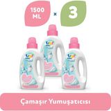 Uni Baby 3'lü Çamaşır Yumuşatıcı 4500 ml Çocuk ve Bebek Ürünü Hassas Ciltler İçin - 4,5 lt