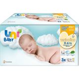 Uni Baby 3x40 Adet Yenidoğan Islak Mendil 1 Yaprak Cilt Dostu ve Dermatolojik Test Edilmiş
