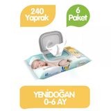 Uni Baby 6x40'lı Yenidoğan Islak Mendil