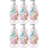 Uni Baby 6x700 ml Kolay Tarama Saç ve Vücut Pompalı Bebek Şampuanı