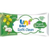 Uni Baby 90'lı Soft Clean Organik Zeytinyağlı Islak Havlu