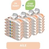 Uni Baby Aile 24'lü Islak Mendil 2160 Yaprak Hassas Ciltler İçin Uygun Bebek Temizlik Ürünü