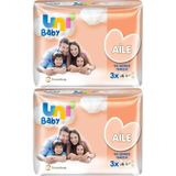 Uni Baby Aile 52x6 Paket 312 Yaprak Islak Havlu Mendil