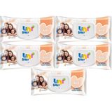 Uni Baby Aile 5x90 Yaprak Plastik Kapaklı Islak Havlu Mendil
