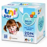 Uni Baby Aktif 20x52 1040 Yaprak Islak Havlu Mendil