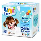 Uni Baby Aktif 24x52 1248 Yaprak Islak Havlu Mendil