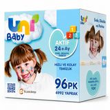 Uni Baby Aktif 96x52 4992 Yaprak Islak Havlu Mendil