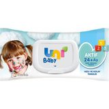Uni Baby Aktif Islak Mendil 72'li 1 Yapraklı Kokusuz Bebekler İçin Dermatolojik Test Edilmiş