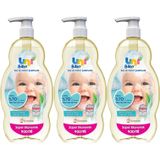 Uni Baby Bebek Saç ve Vücut Şampuanı 900 ml Klasik (Pompalı) (3'lü Set)