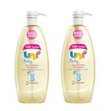 Uni Baby Boyasız Pompalı 2x900 ml Bebek Şampuanı