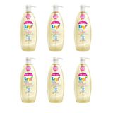 Uni Baby Boyasız Pompalı 6x900 ml Bebek Şampuanı