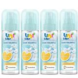 Uni Baby Çiçeksi Ferahlık 150 ml 4 Adet Nemlendiricili Bebek Kolonyası