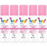 Uni Baby Kolay Saç Tarama Spreyi, 200ml, Zor Taranan Saçlara Özel, 5'li Set