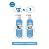 Uni Baby Newborn Yenidoğan Saç ve Vücut Şampuanı 500 ml 2'li