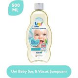 Uni Baby Saç ve Vücut Şampuan 500 ml Alkol İçermez Göz Yakmayan Formül ile Hassas Ciltlere Özel