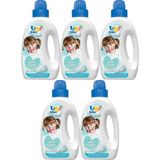 Uni Baby Sıvı Çamaşır Deterjanı Aktif Mavi 1500 ML 5 Li Set Bebekler İçin Güvenli Temizlik