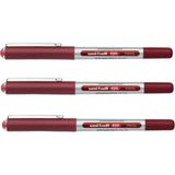 Uni-Ball Eye Micro 0.5 Kırmızı Roller Kalem Üç Adet